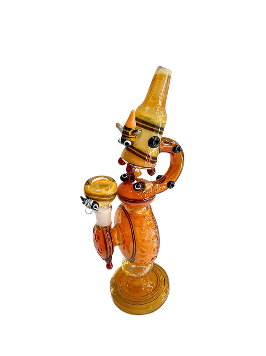 Small-Medium Glass Honeybees Custom Piece