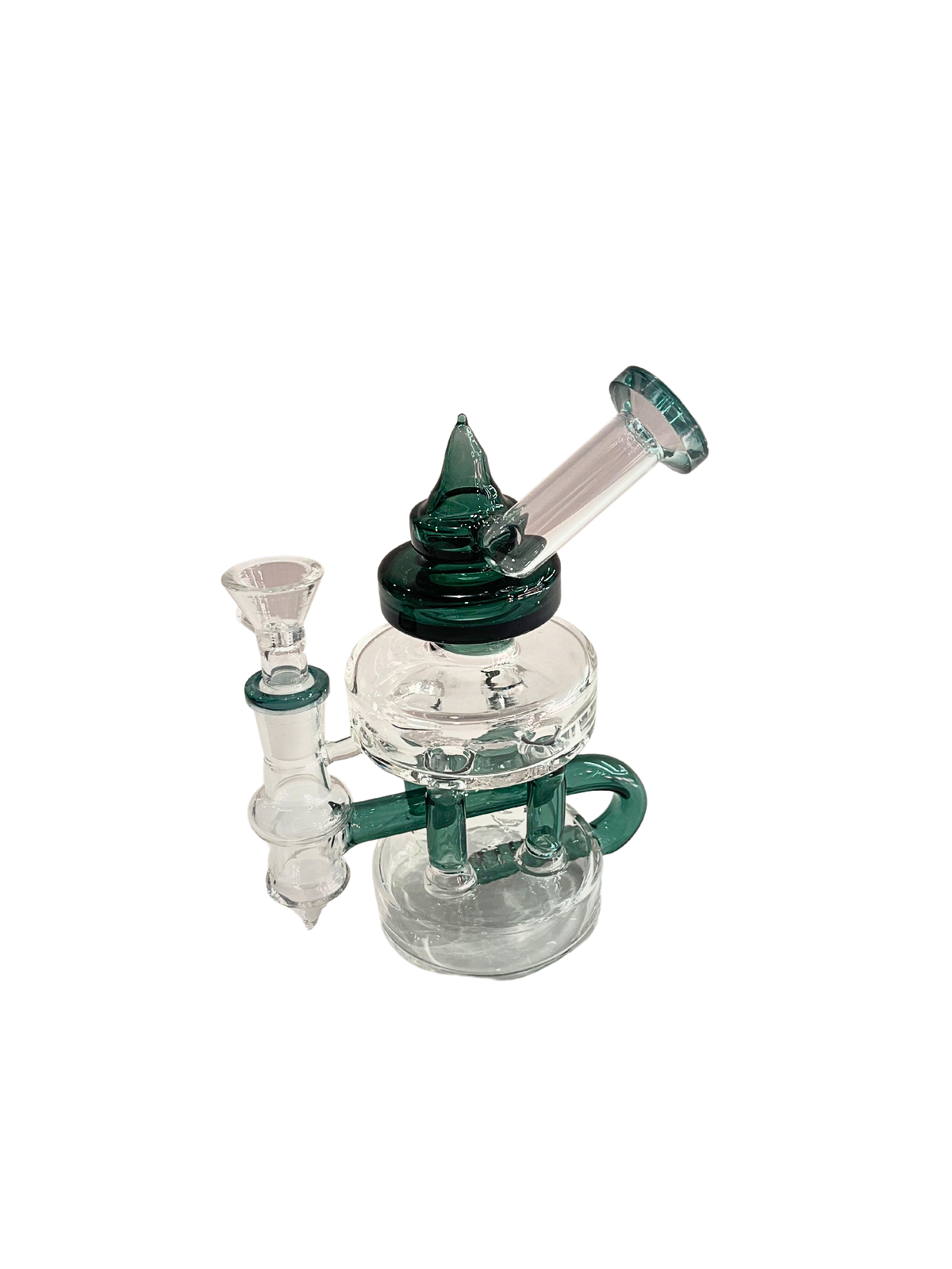 Small Handheld Glass Cycler Water Pipe Piece