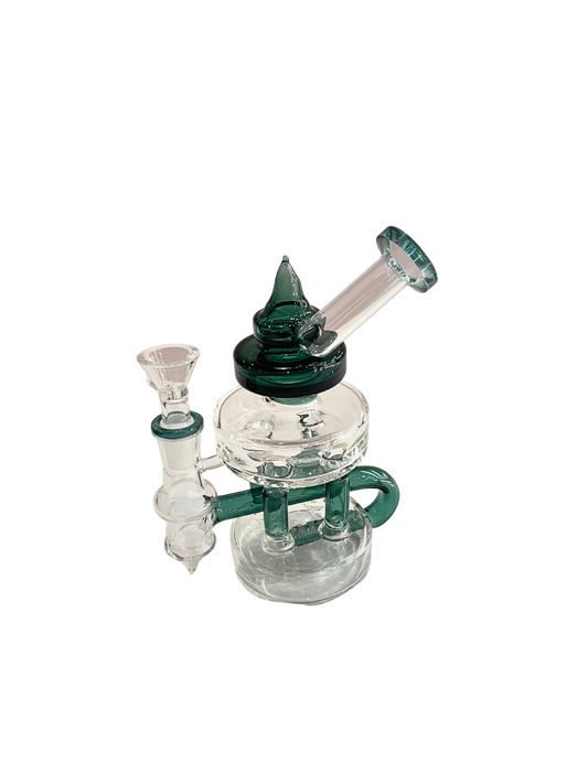 Small Handheld Glass Cycler Water Pipe Piece
