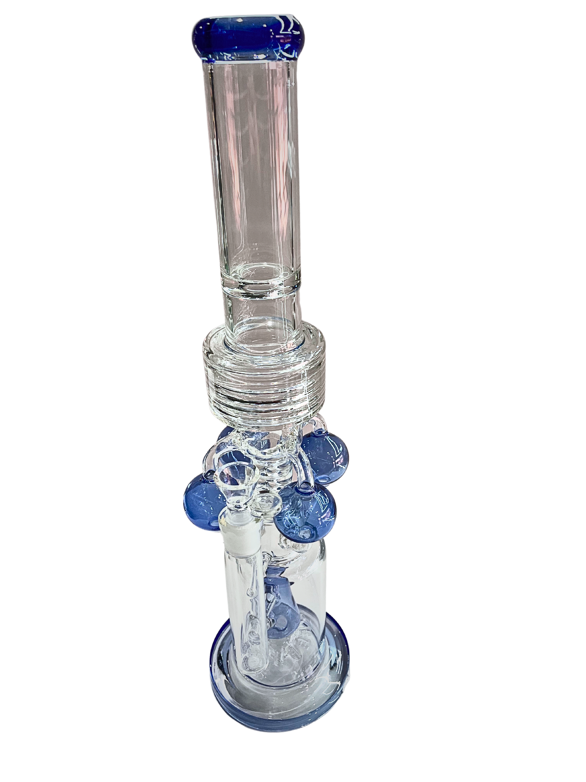 Large Multiperc Custom Glass Water Pipe Piece!