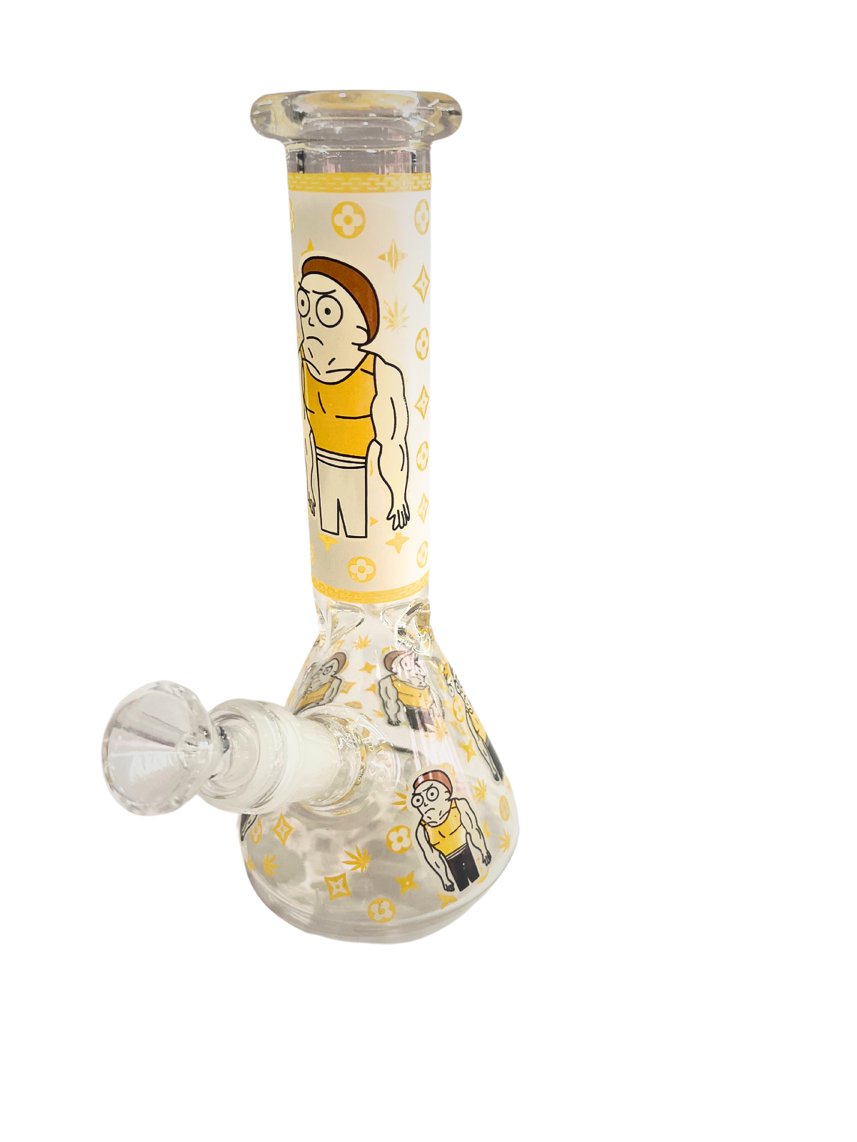 ¡Pequeñas piezas de tuberías de agua de vaso de Rick y Morty de vidrio!