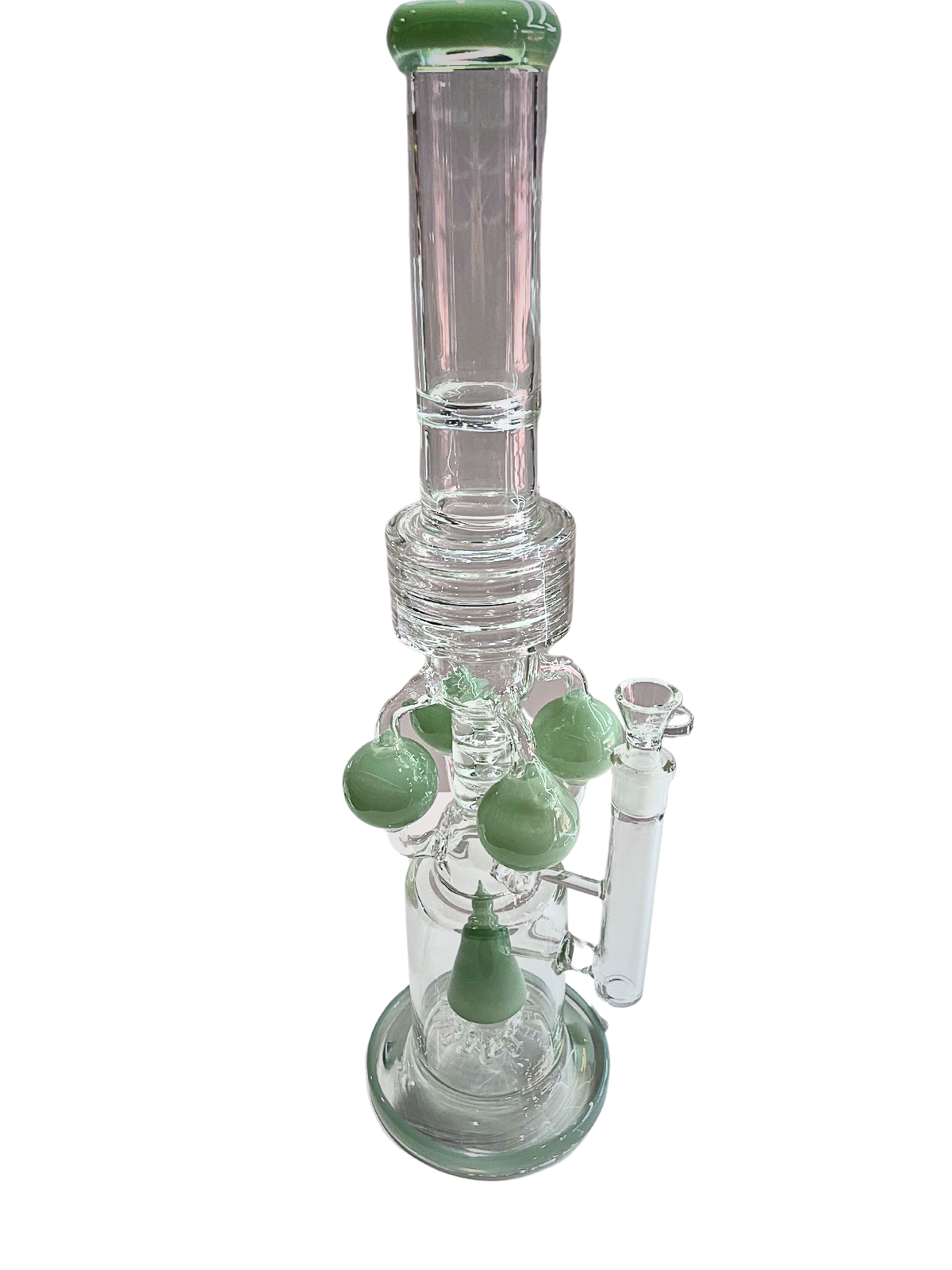 Large Multiperc Custom Glass Water Pipe Piece!