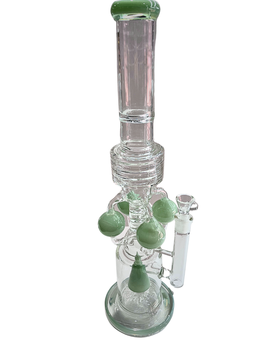 Large Multiperc Custom Glass Water Pipe Piece!