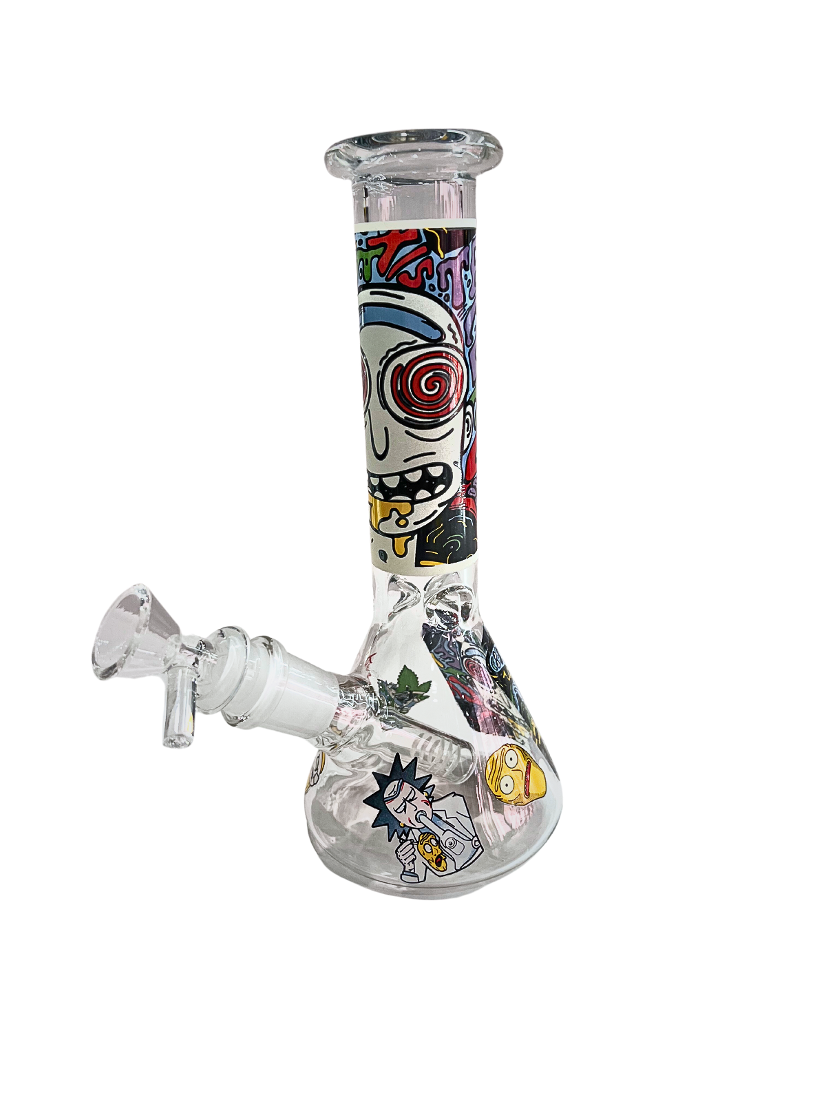 ¡Pequeñas piezas de tuberías de agua de vaso de Rick y Morty de vidrio!