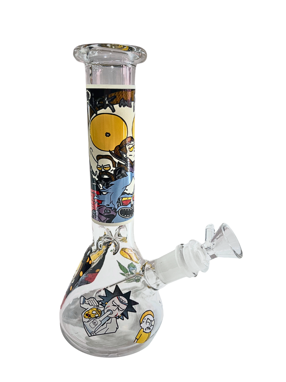 ¡Pequeñas piezas de tuberías de agua de vaso de Rick y Morty de vidrio!